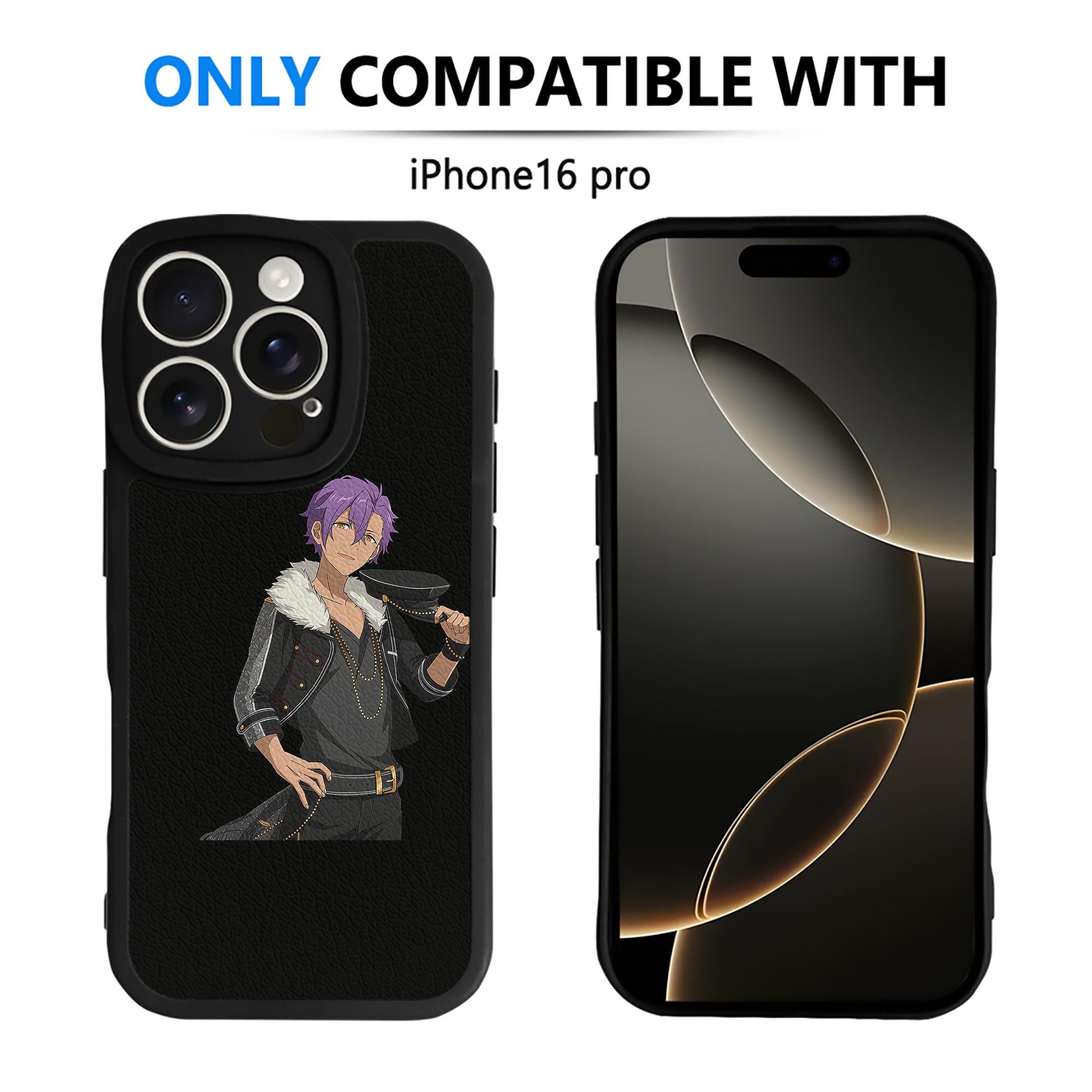 （画像用） あんさんぶるスターズ! Ensemble Stars 【iPhone 16シリーズ対応】シリコンスマホケース（レザー調） 材質：シリコン
